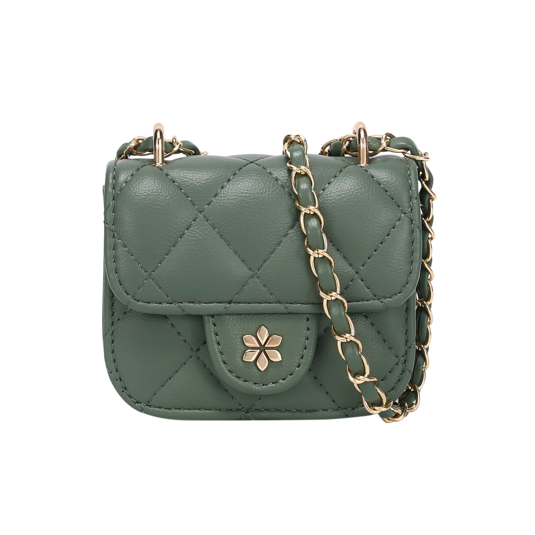 Quilted Mini Cross Body Bag - PU Vegan leather