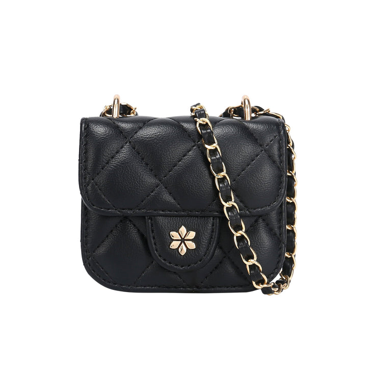 Quilted Mini Cross Body Bag - PU Vegan leather