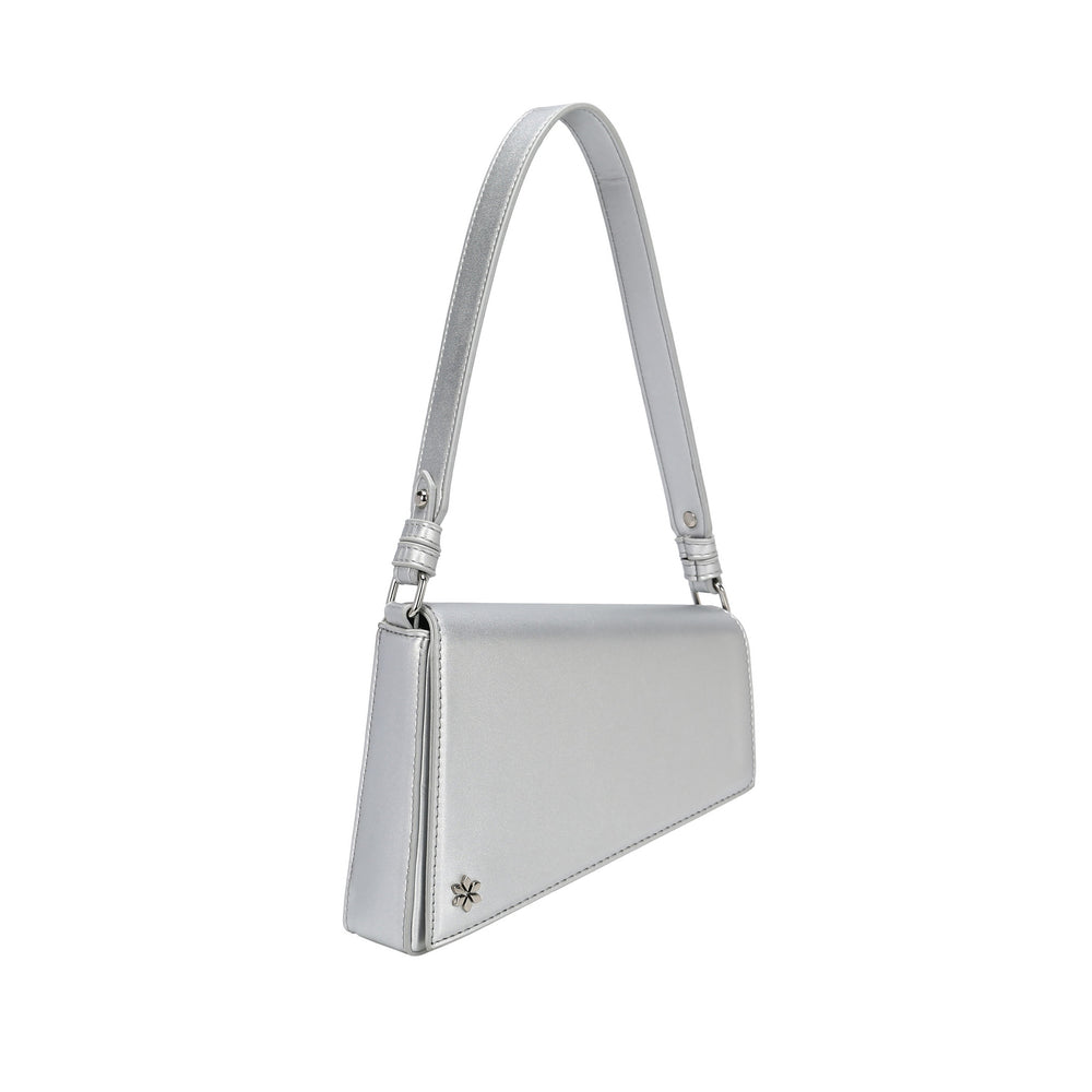 Triangular Geometric Under Arm Hobo Bag - PU Vegan leather