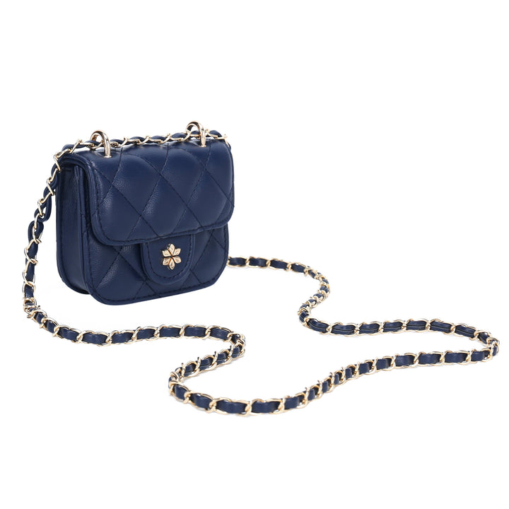Quilted Mini Cross Body Bag - PU Vegan leather