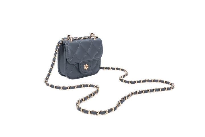 Quilted Mini Cross Body Bag - PU Vegan leather