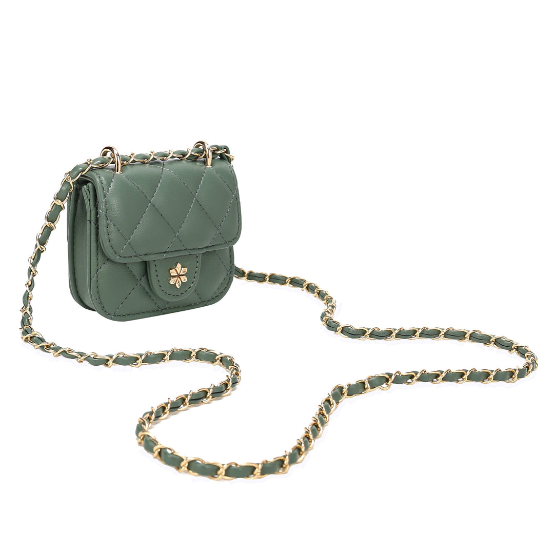 Quilted Mini Cross Body Bag - PU Vegan leather
