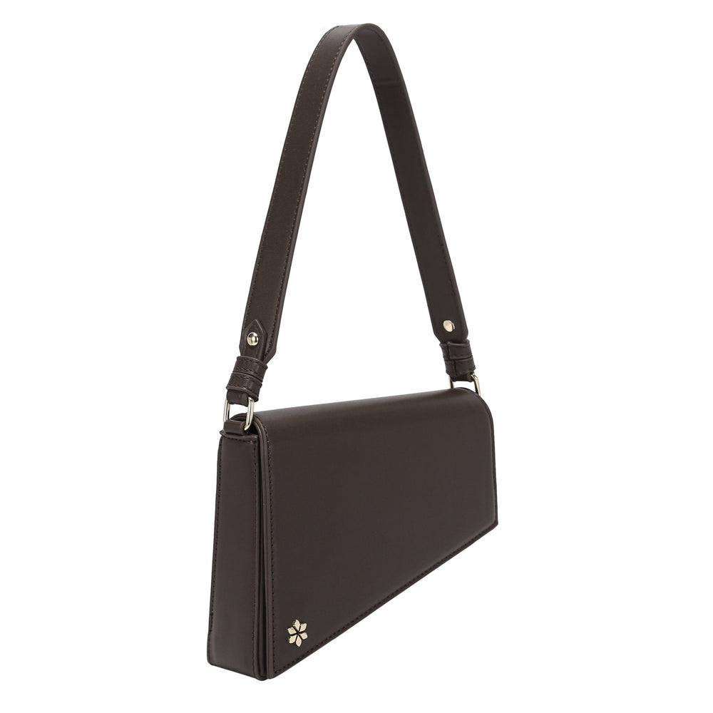 Triangular Geometric Under Arm Hobo Bag - PU Vegan leather