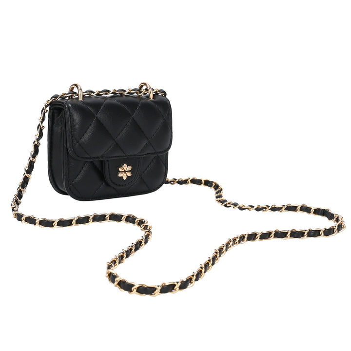 Quilted Mini Cross Body Bag - PU Vegan leather