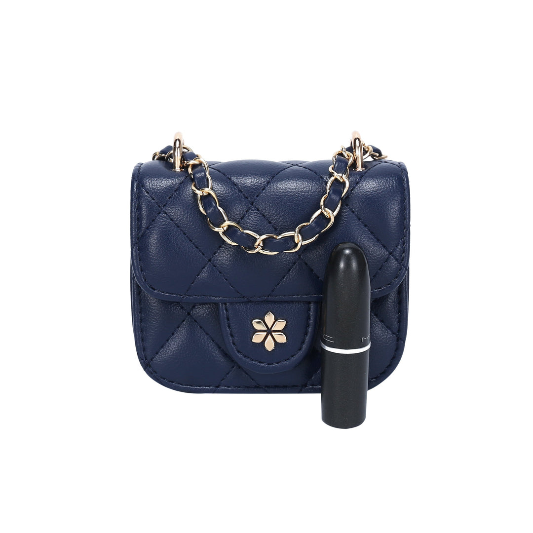 Quilted Mini Cross Body Bag - PU Vegan leather