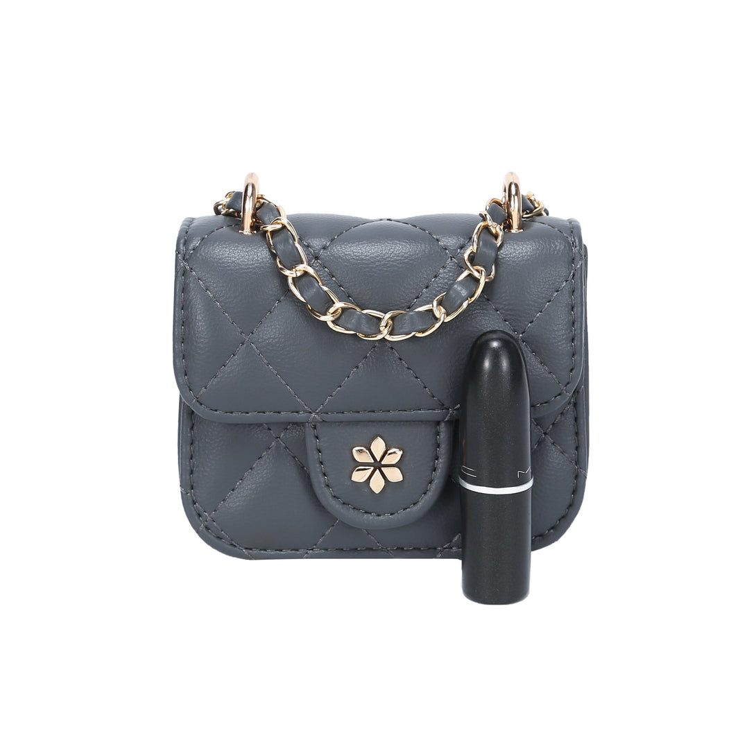 Quilted Mini Cross Body Bag - PU Vegan leather