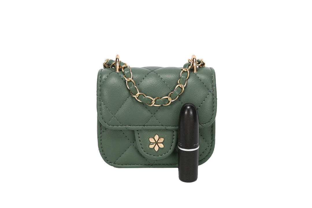 Quilted Mini Cross Body Bag - PU Vegan leather