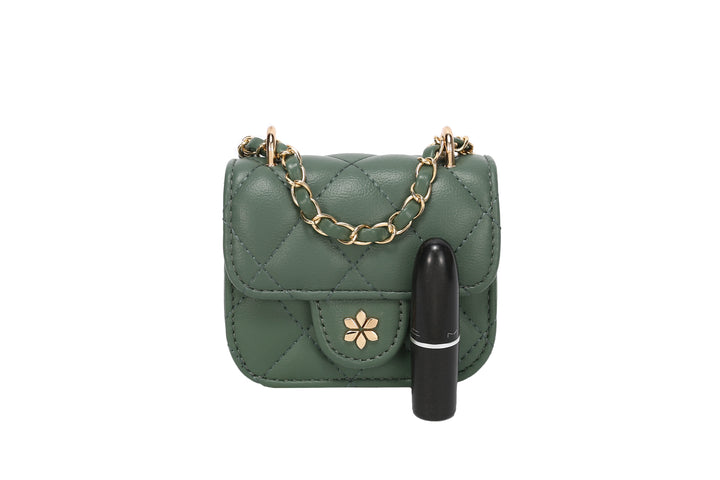 Quilted Mini Cross Body Bag - PU Vegan leather