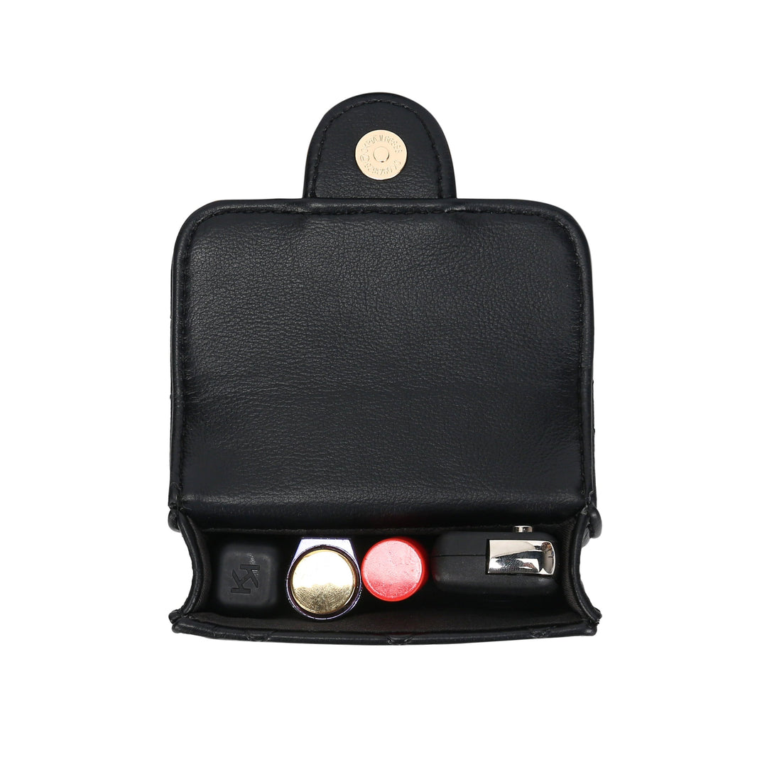 Quilted Mini Cross Body Bag - PU Vegan leather