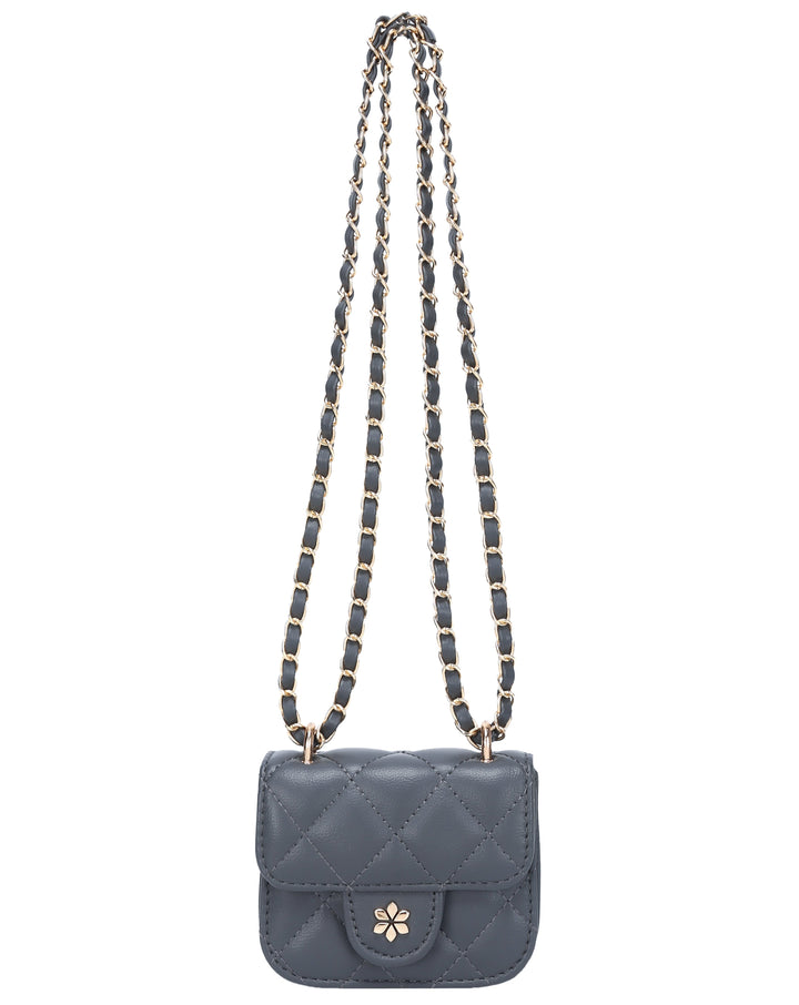 Quilted Mini Cross Body Bag - PU Vegan leather