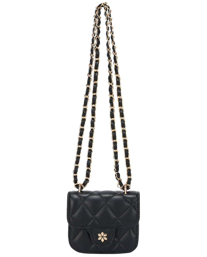 Quilted Mini Cross Body Bag - PU Vegan leather