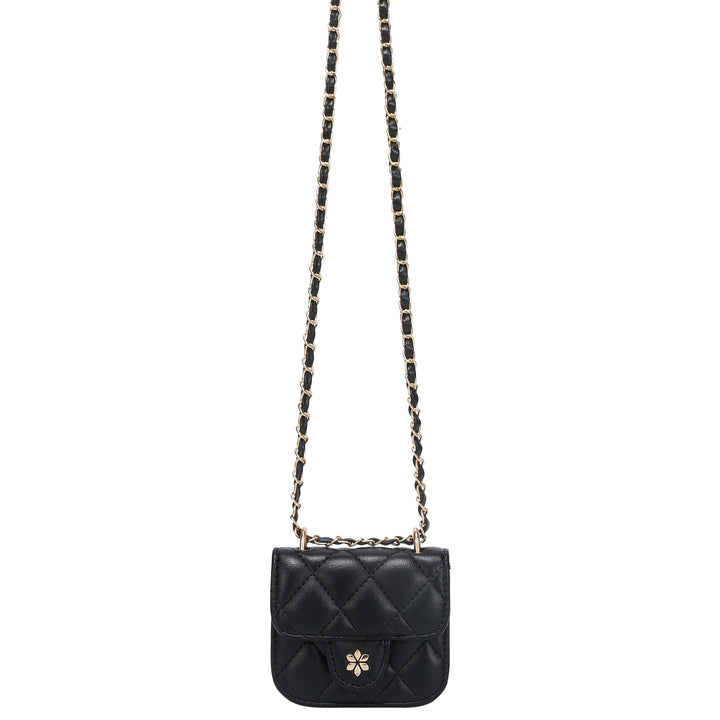 Quilted Mini Cross Body Bag - PU Vegan leather