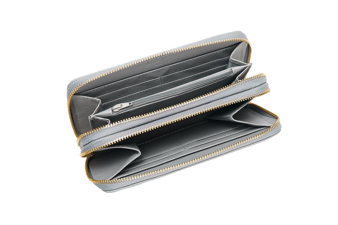 Dual Zipper Wallet with Hand Strap | RFID Blocking protection