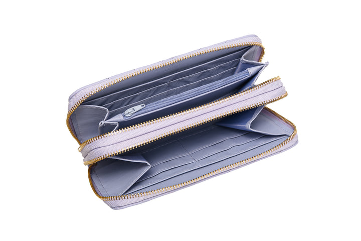 Dual Zipper Wallet with Hand Strap | RFID Blocking protection
