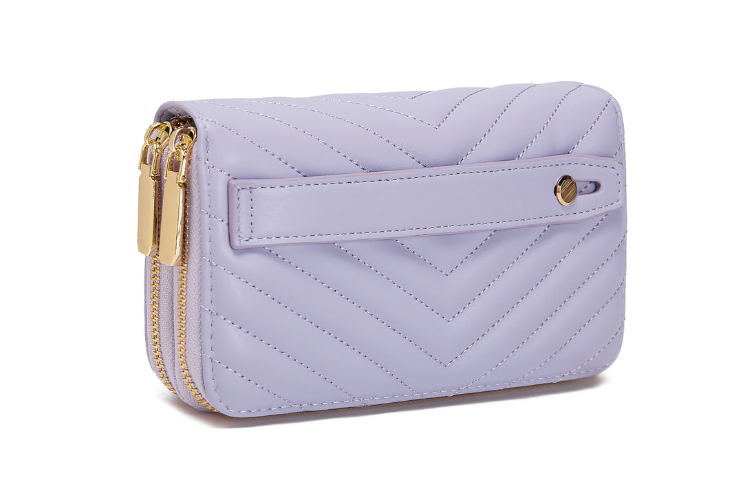 Dual Zipper Wallet with Hand Strap | RFID Blocking protection