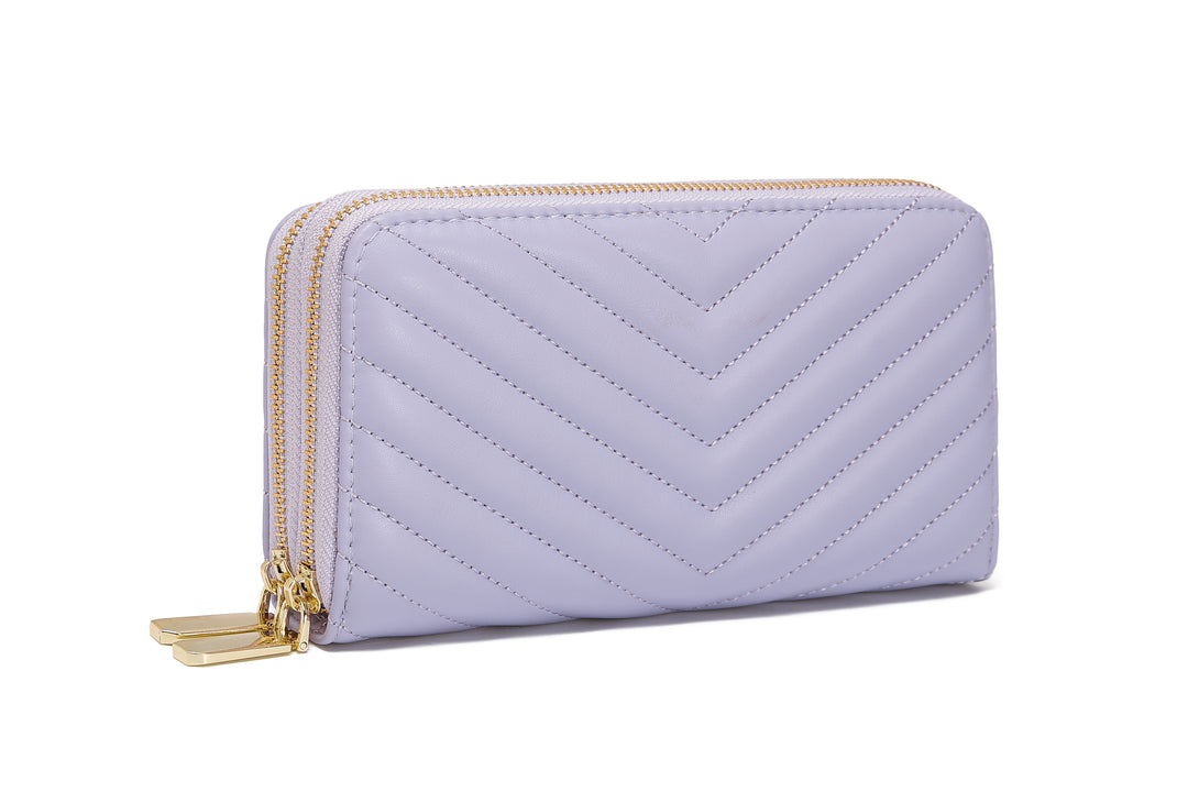 Dual Zipper Wallet with Hand Strap | RFID Blocking protection