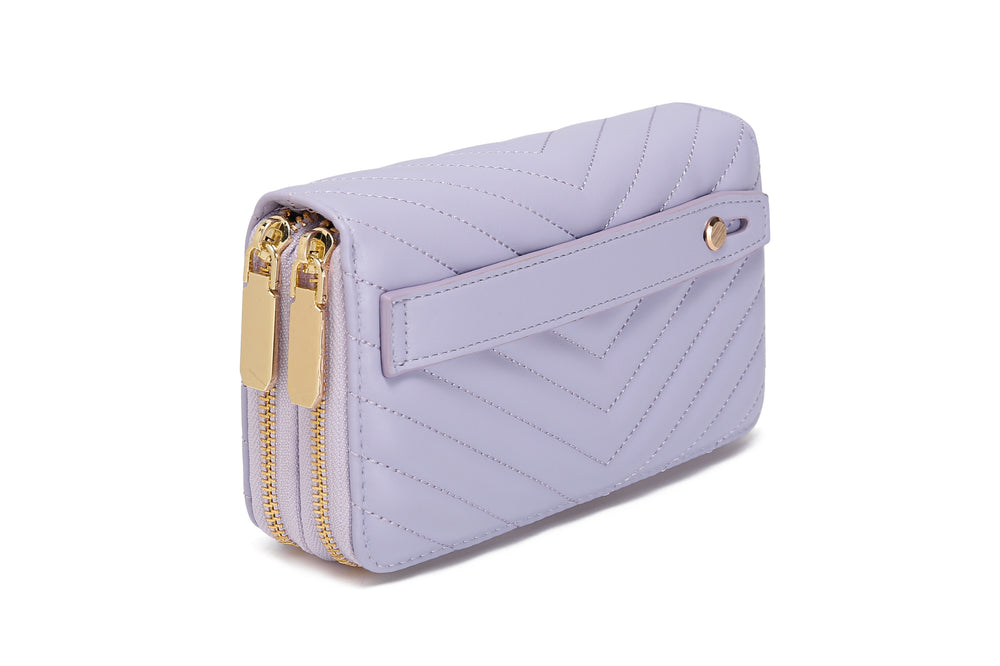 Dual Zipper Wallet with Hand Strap | RFID Blocking protection