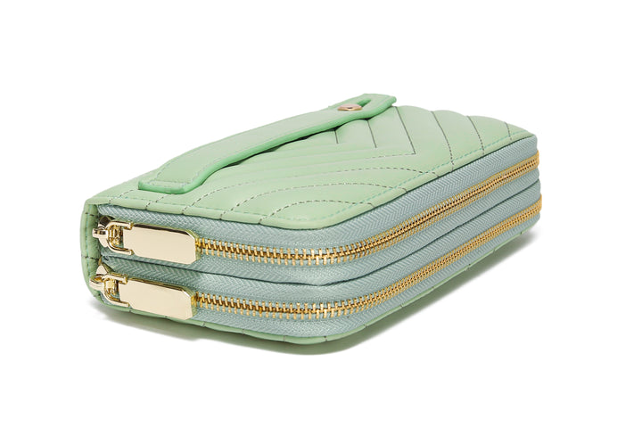 Dual Zipper Wallet with Hand Strap | RFID Blocking protection