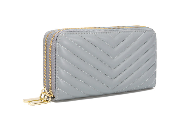 Dual Zipper Wallet with Hand Strap | RFID Blocking protection