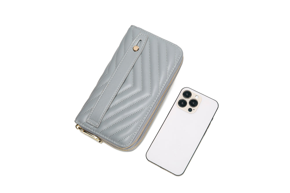 Dual Zipper Wallet with Hand Strap | RFID Blocking protection