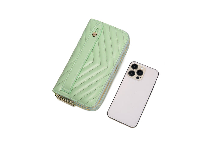 Dual Zipper Wallet with Hand Strap | RFID Blocking protection