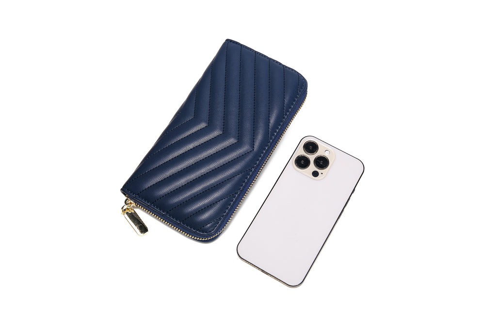 Zip Around Wallet and Phone Clutch - RFID Blocking Protection