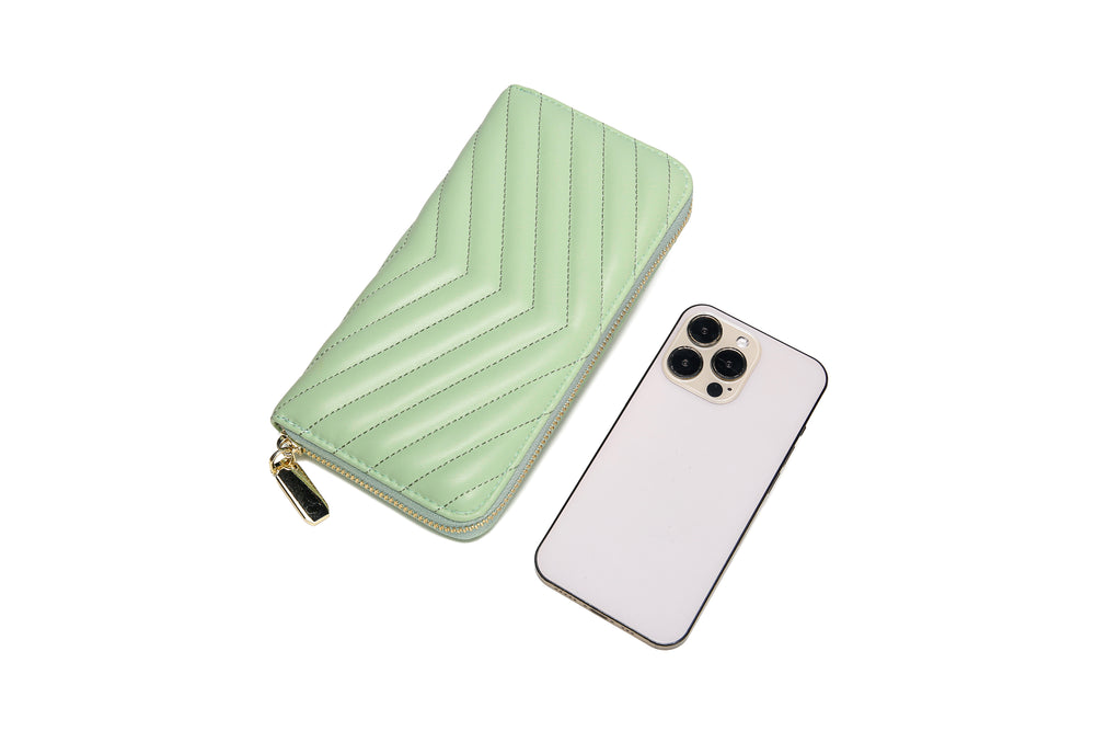 Zip Around Wallet and Phone Clutch - RFID Blocking Protection