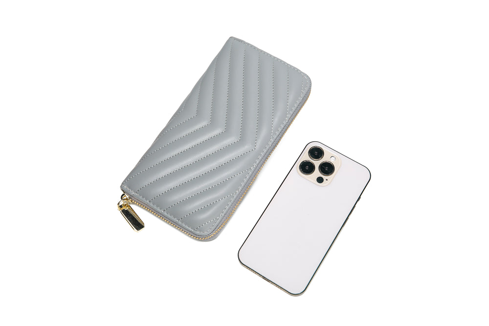 Zip Around Wallet and Phone Clutch - RFID Blocking Protection