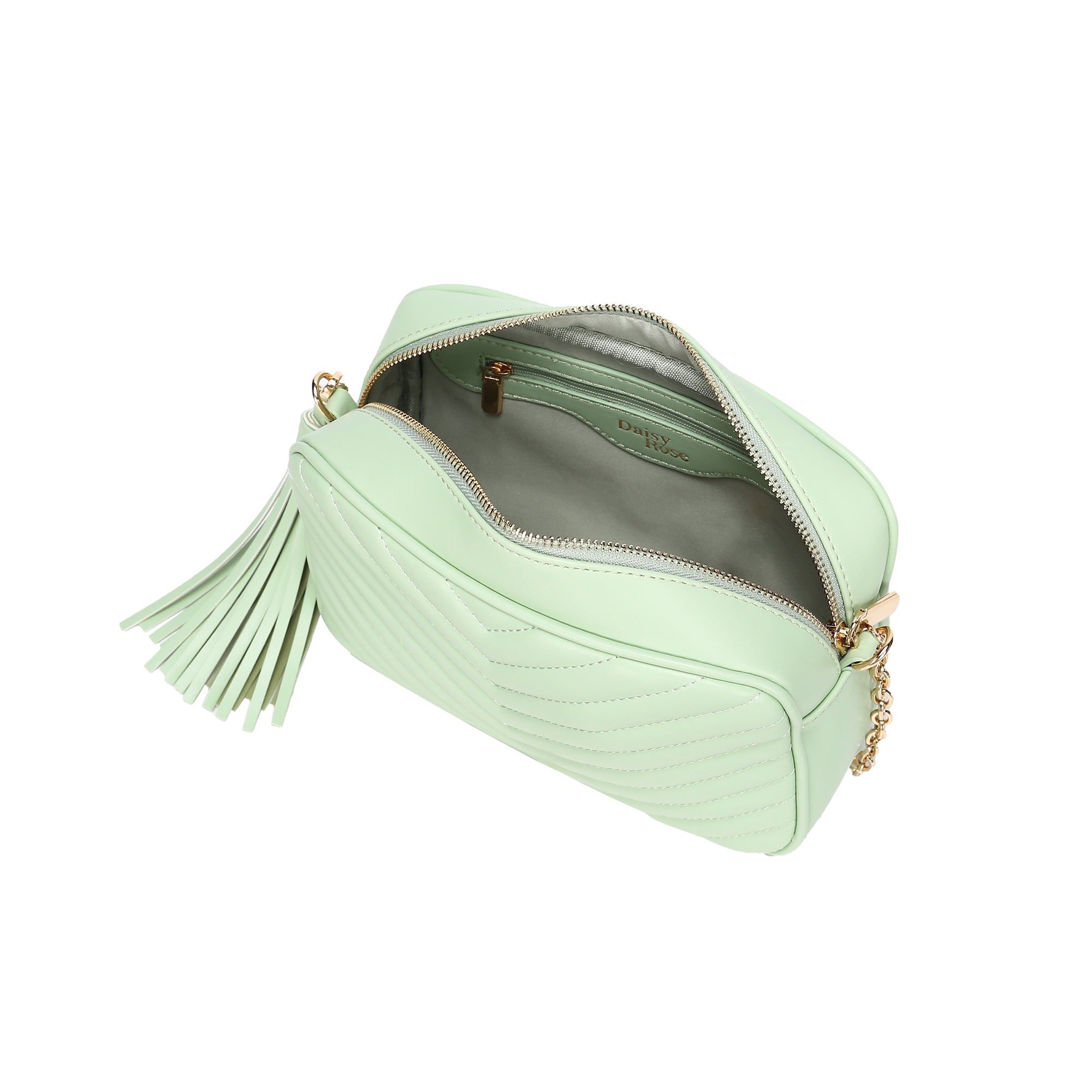Quilted Shoulder and Cross body bag with tassel – Daisy Rose bags