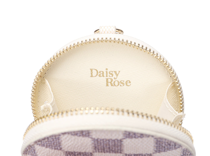 Round Coin Purse Pouch Change Wallet Holder with clasp
