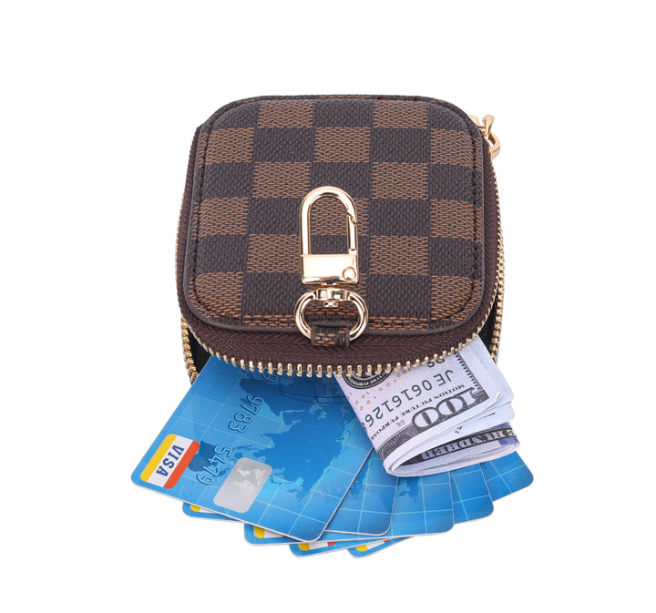 Rectangle Coin Purse Pouch Change Wallet Holder with clasp