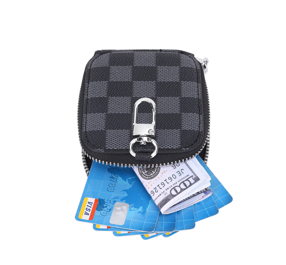 Rectangle Coin Purse Pouch Change Wallet Holder with clasp