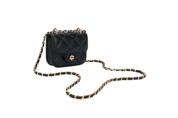Quilted Mini Cross Body Bag - PU Vegan leather