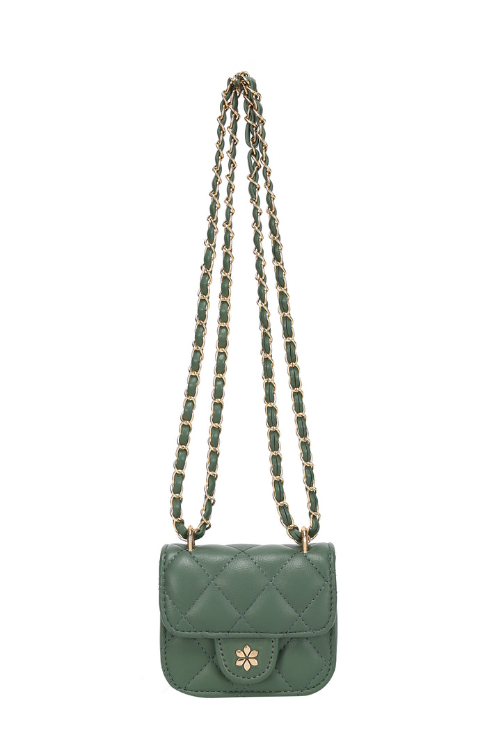 Quilted Mini Cross Body Bag - PU Vegan leather