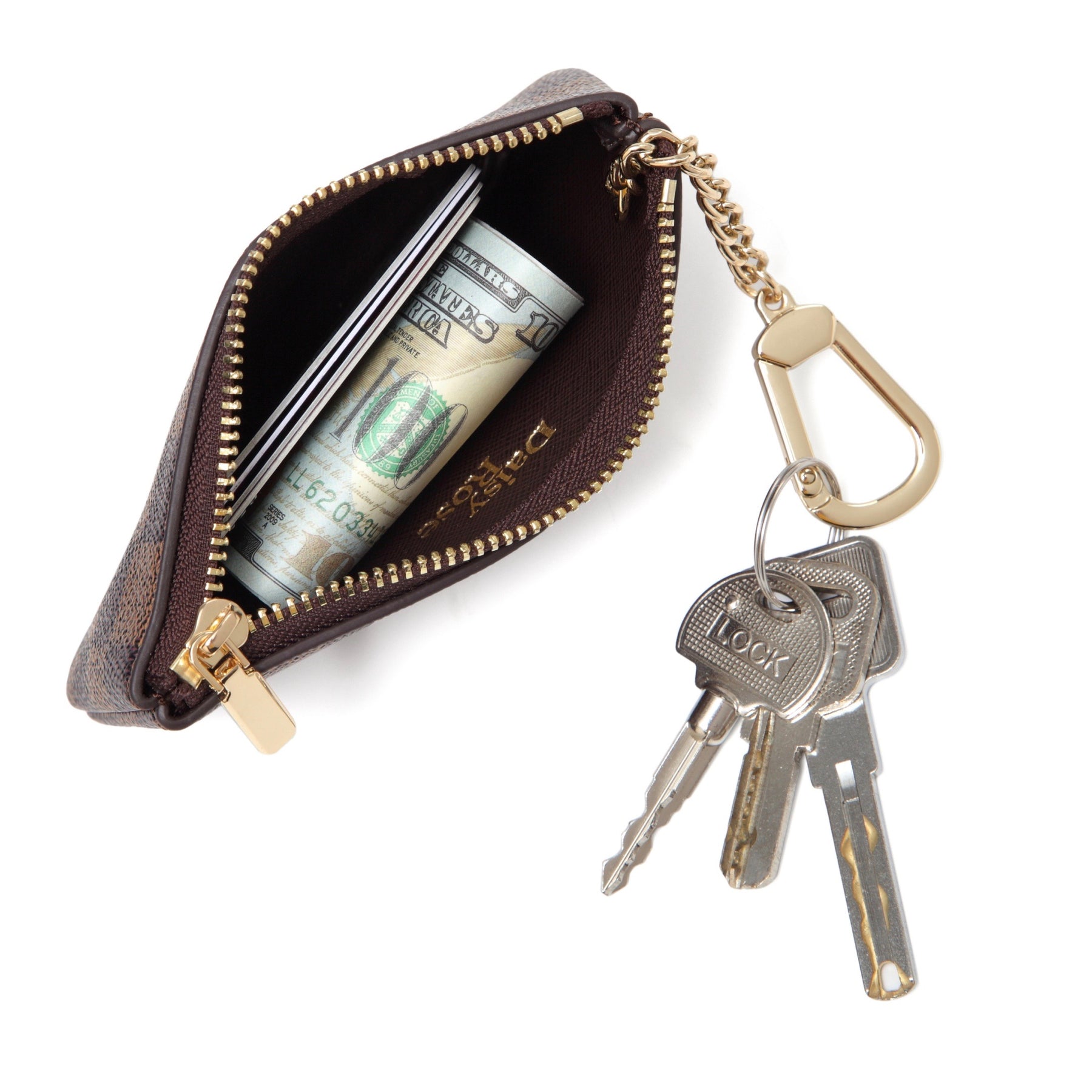 Luxury Key Chain pouch with clasp – Daisy Rose bags