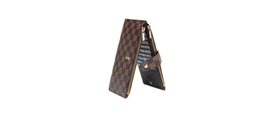 Daisy Rose wallets on a pure white background