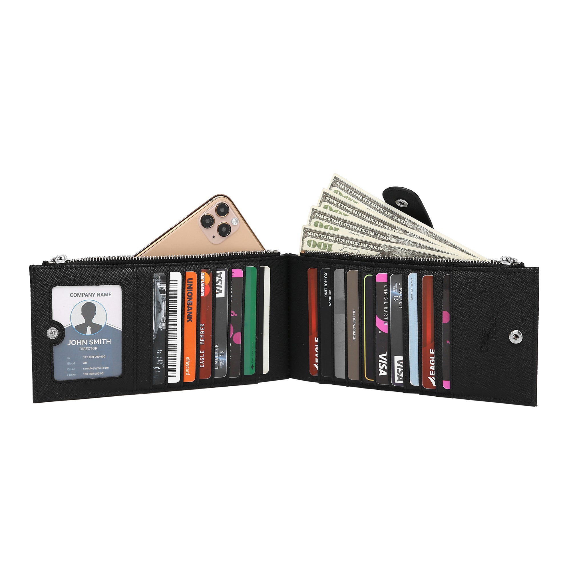 Multi Card Wallet with RFID Blocking Protection – Daisy Rose