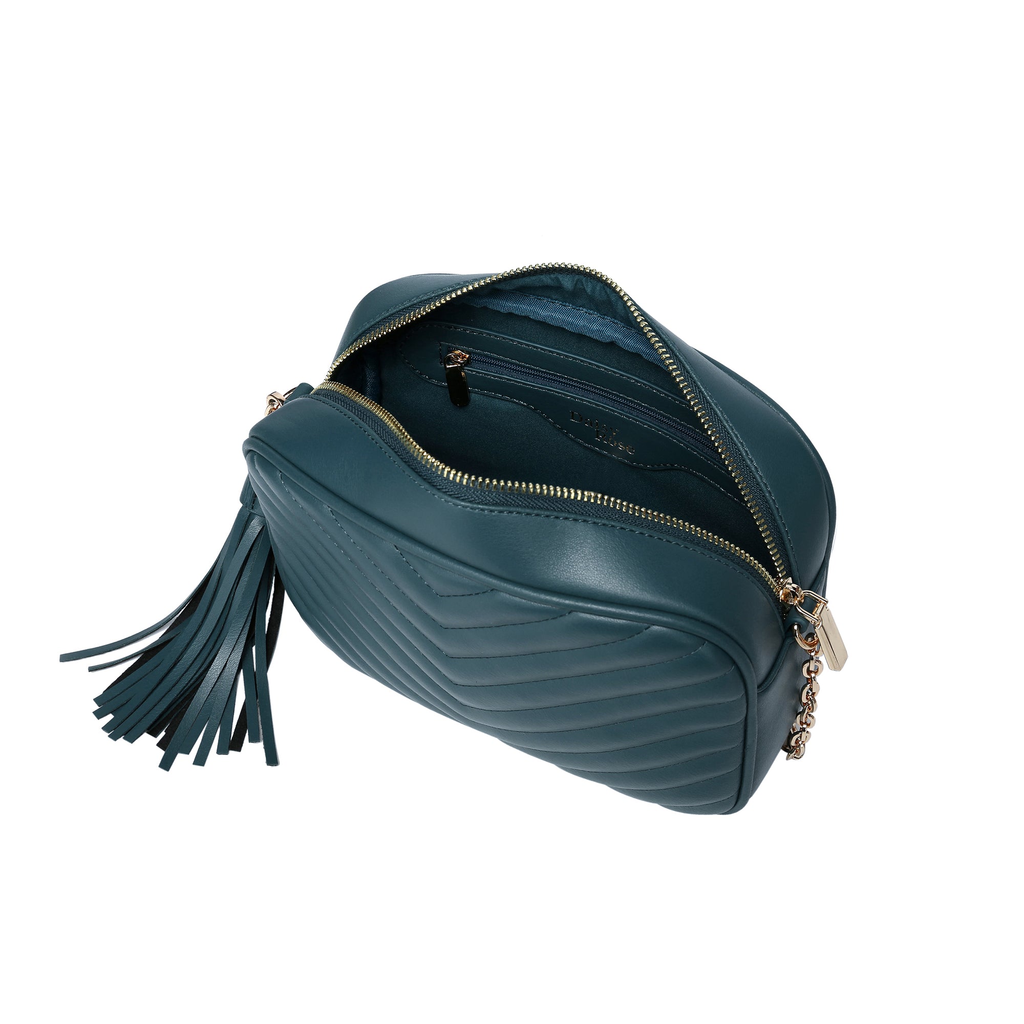 Quilted Shoulder and Cross body bag with tassel – Daisy Rose bags