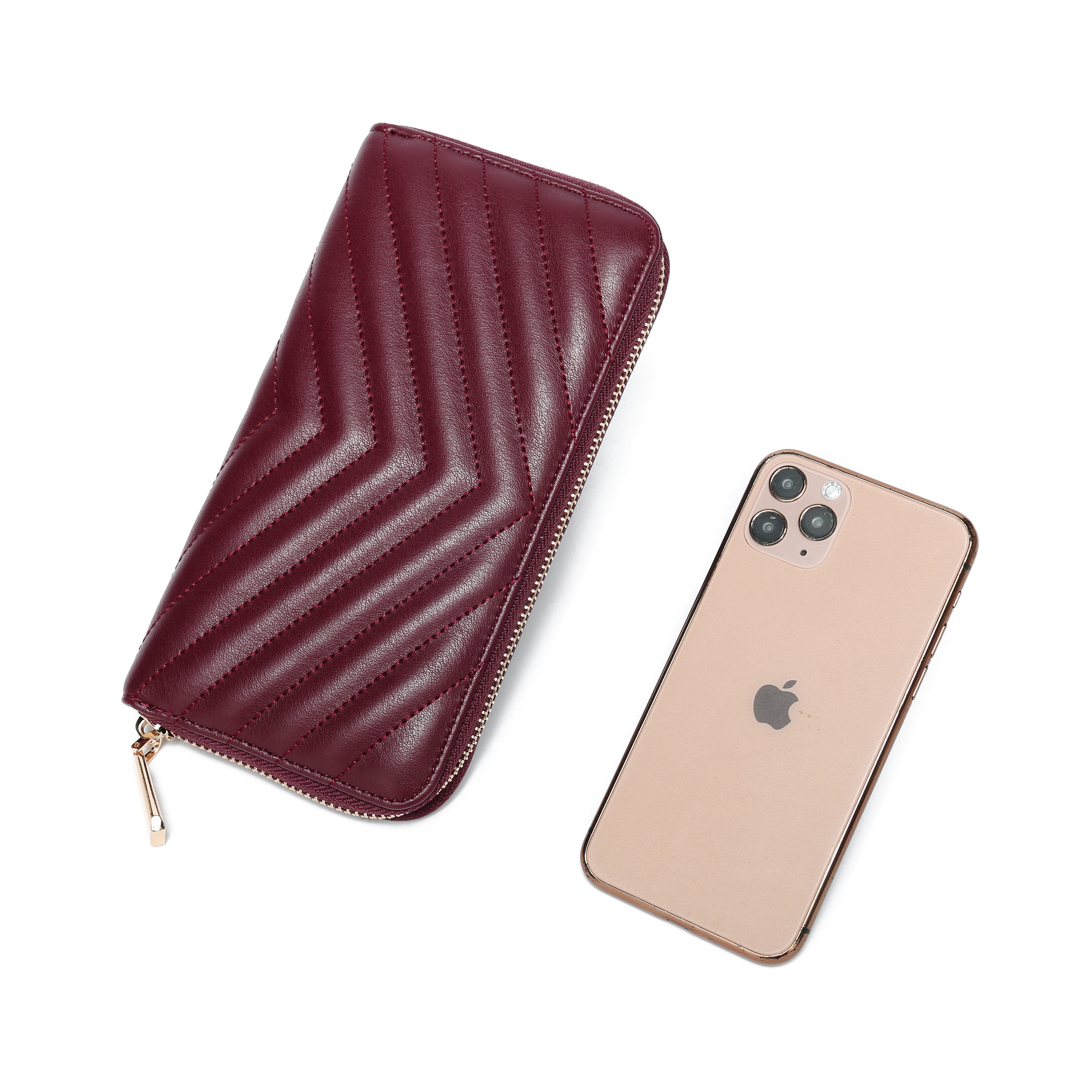 Zip Around Wallet and Phone Clutch - RFID Blocking Protection