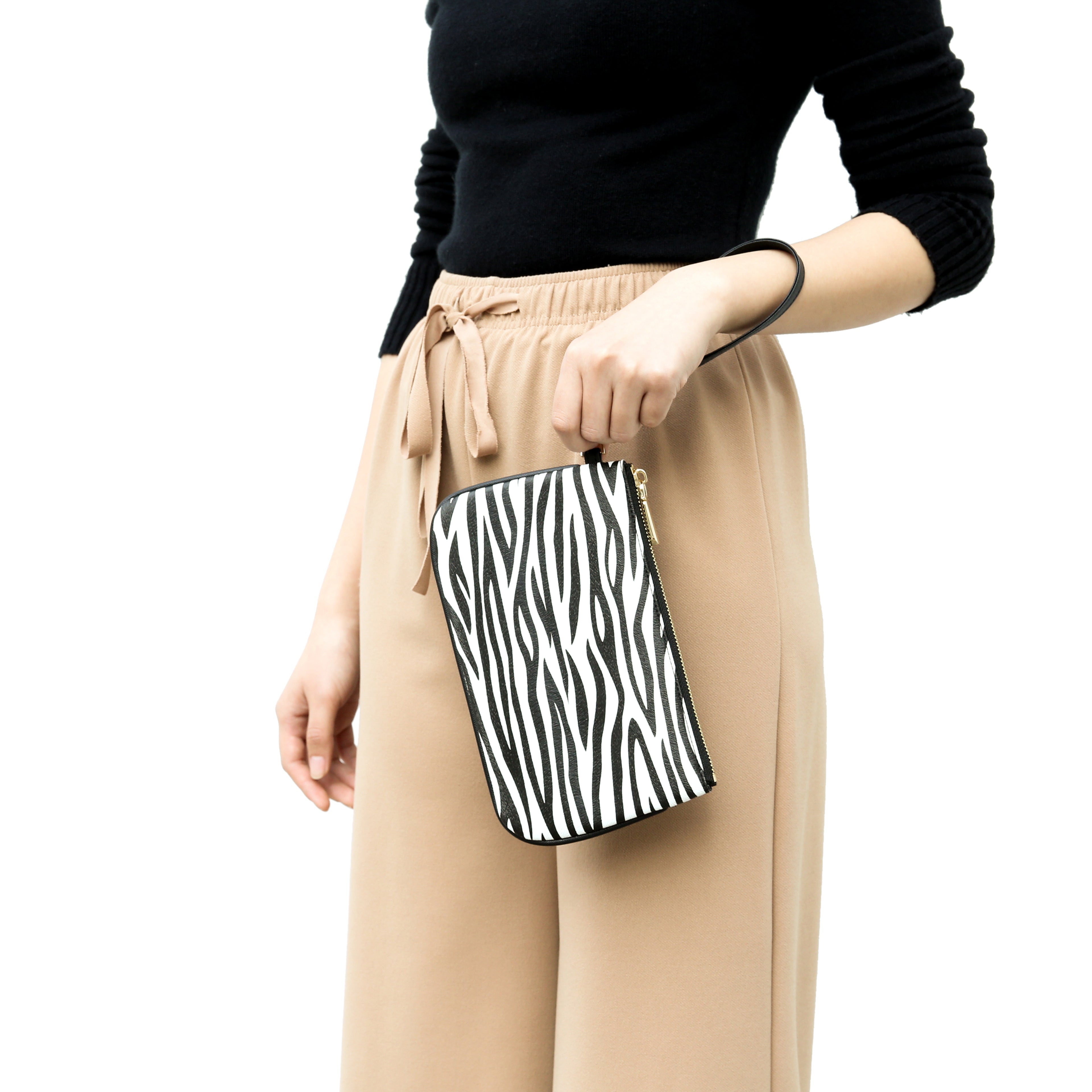 Zip wristlet Wallet and Phone Clutch - RFID Blocking Protection