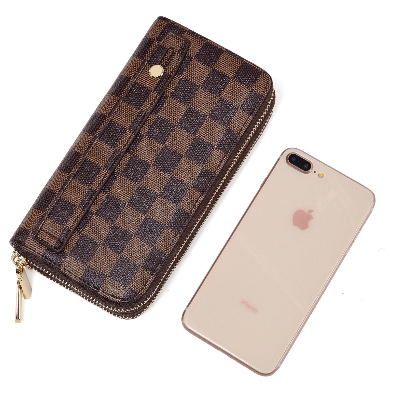 Dual Zipper Wallet with Hand Strap | RFID Blocking protection