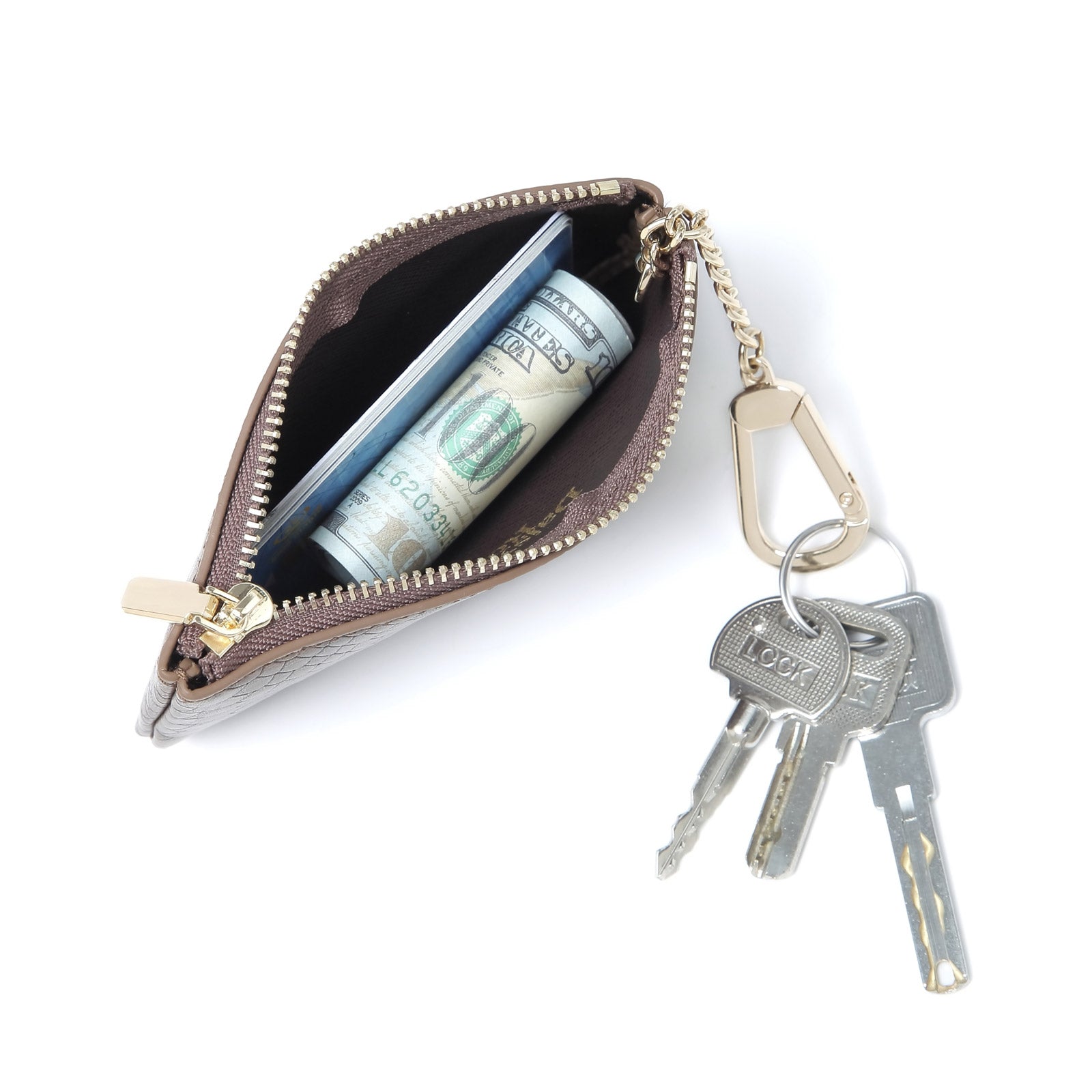Luxury Key Chain pouch with clasp – Daisy Rose bags