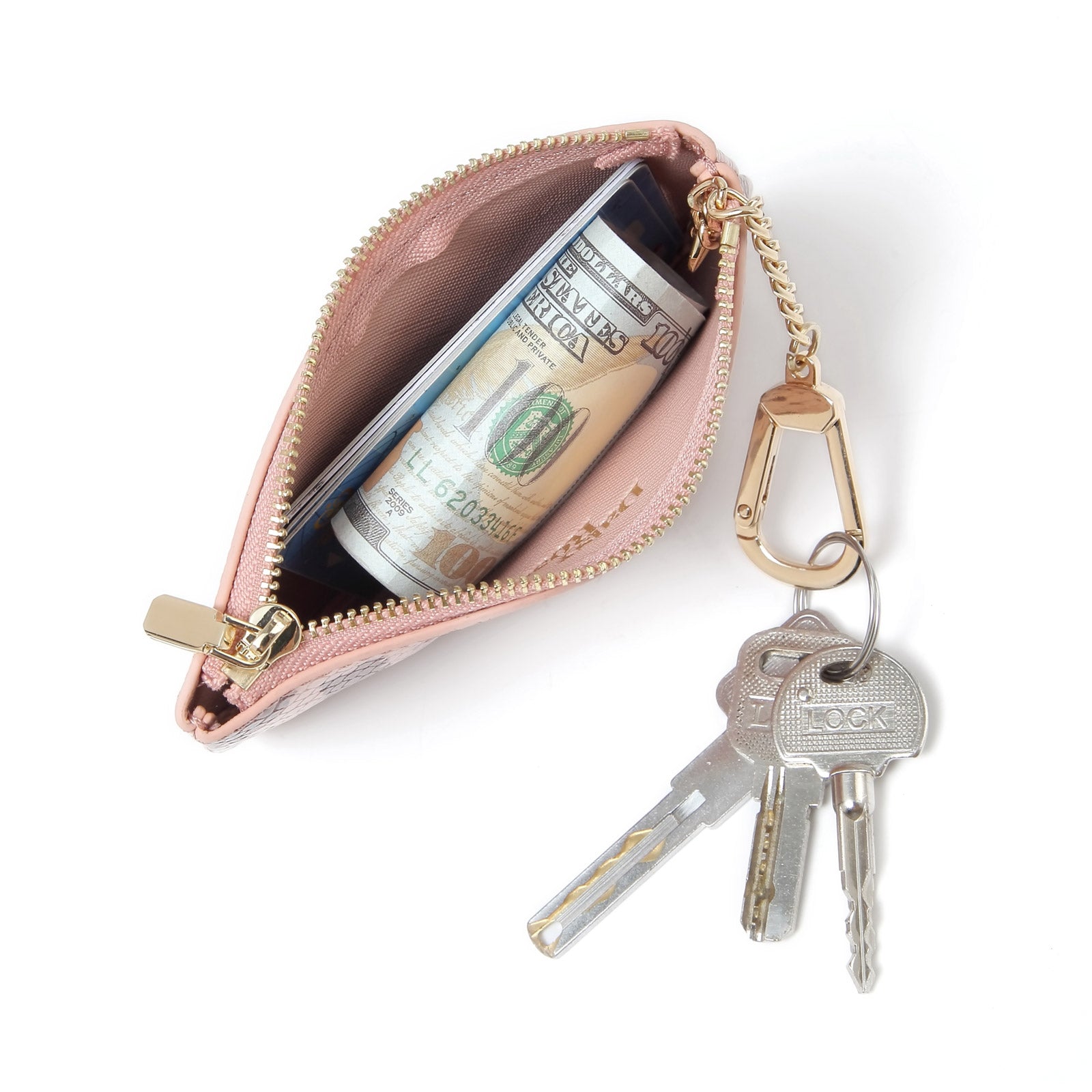 Luxury Key Chain pouch with clasp – Daisy Rose bags