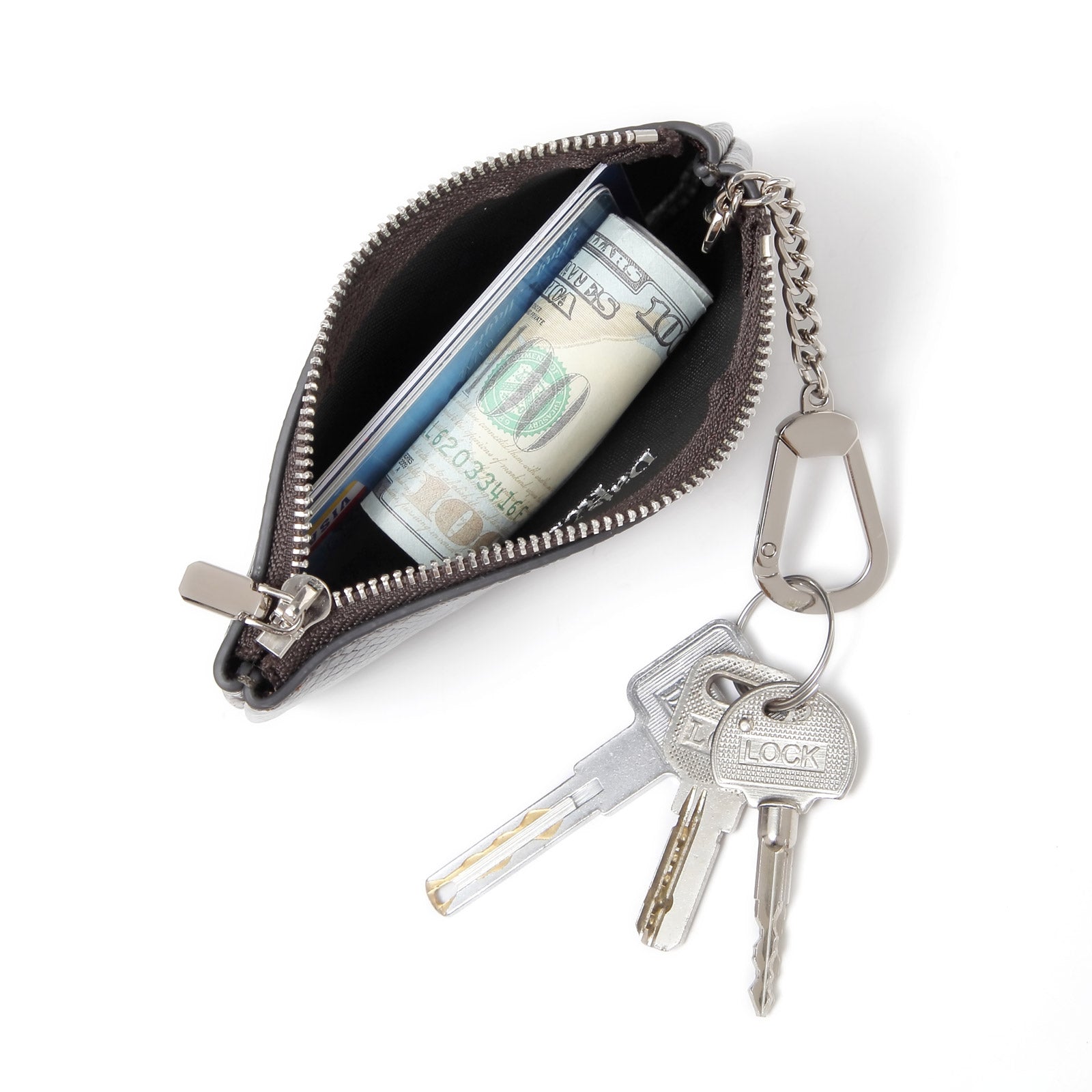 Luxury Key Chain pouch with clasp – Daisy Rose bags