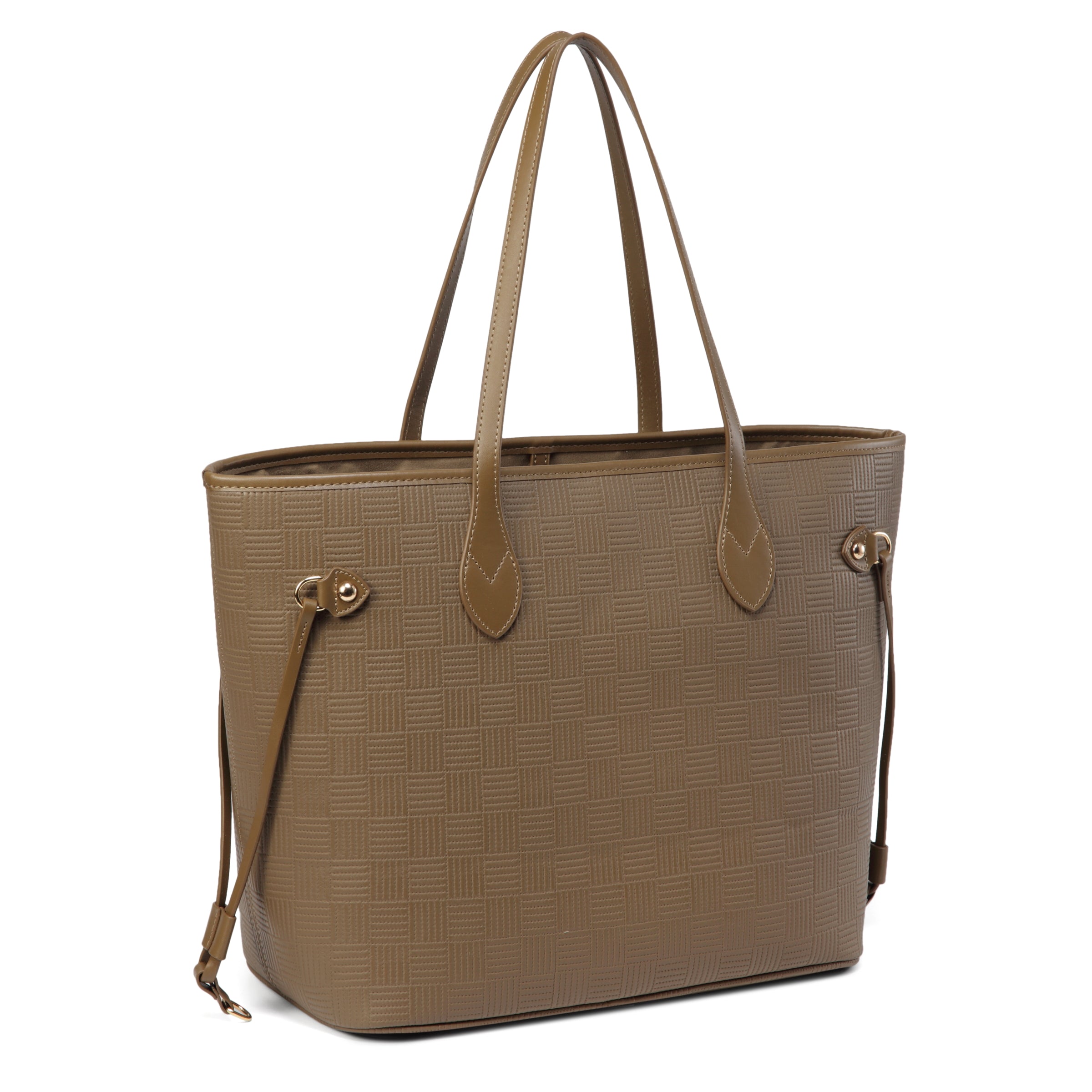 Daisy rose checkered shop tote shoulder bag