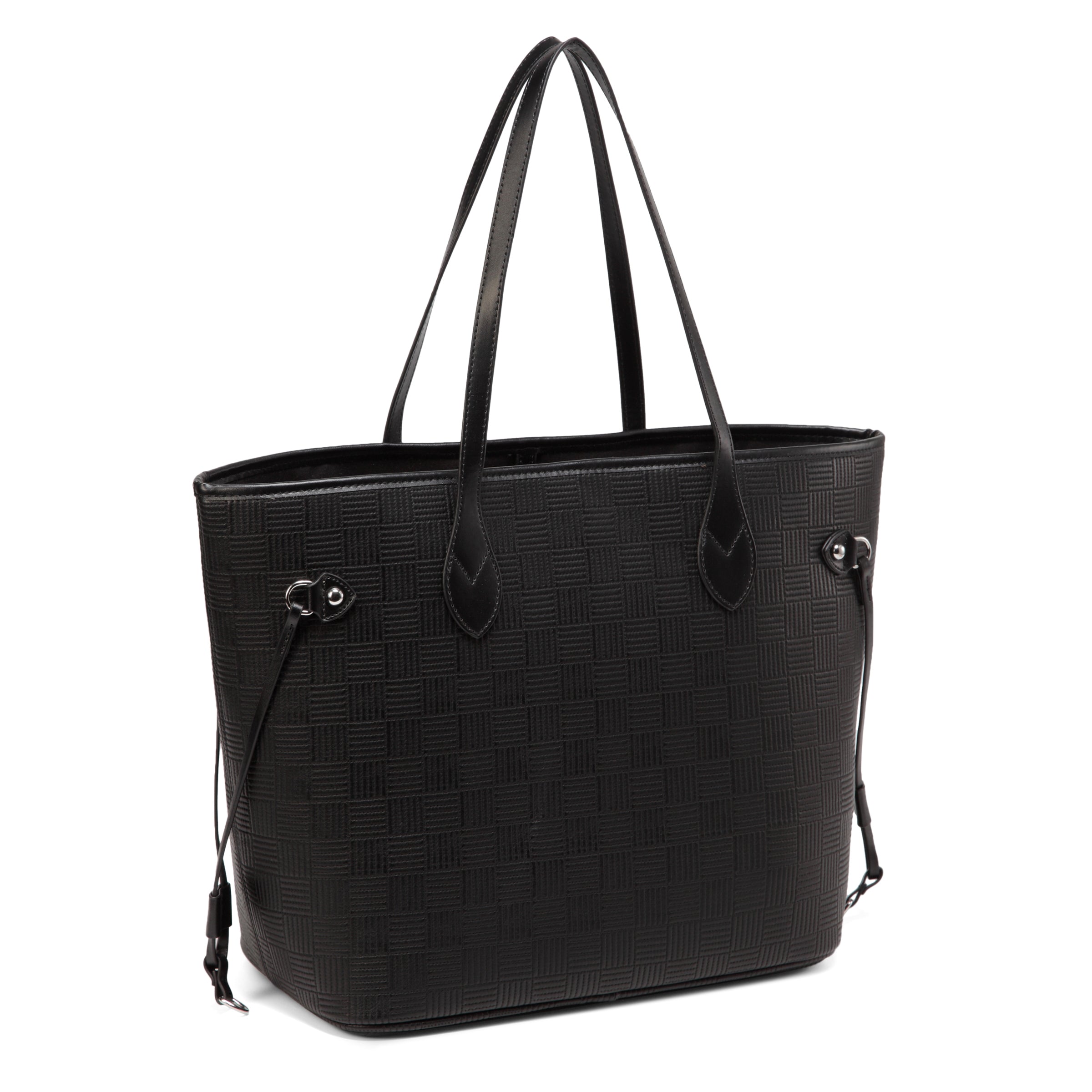 Daisy rose checkered shop tote shoulder bag