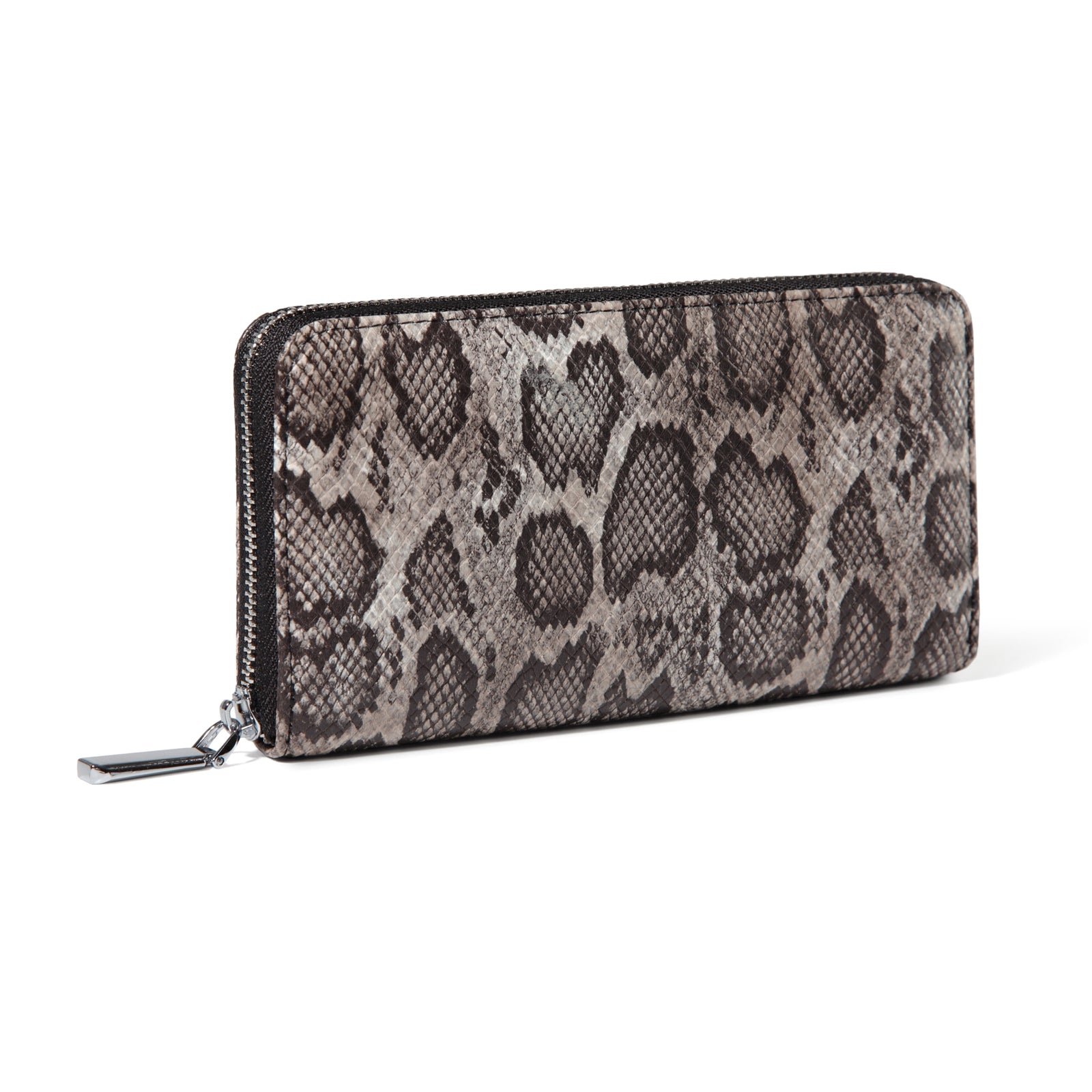 スネークレザー&エリーゼアールデコウォレット Zip Around Wallet and Phone Clutch - RFID Blocking Protection