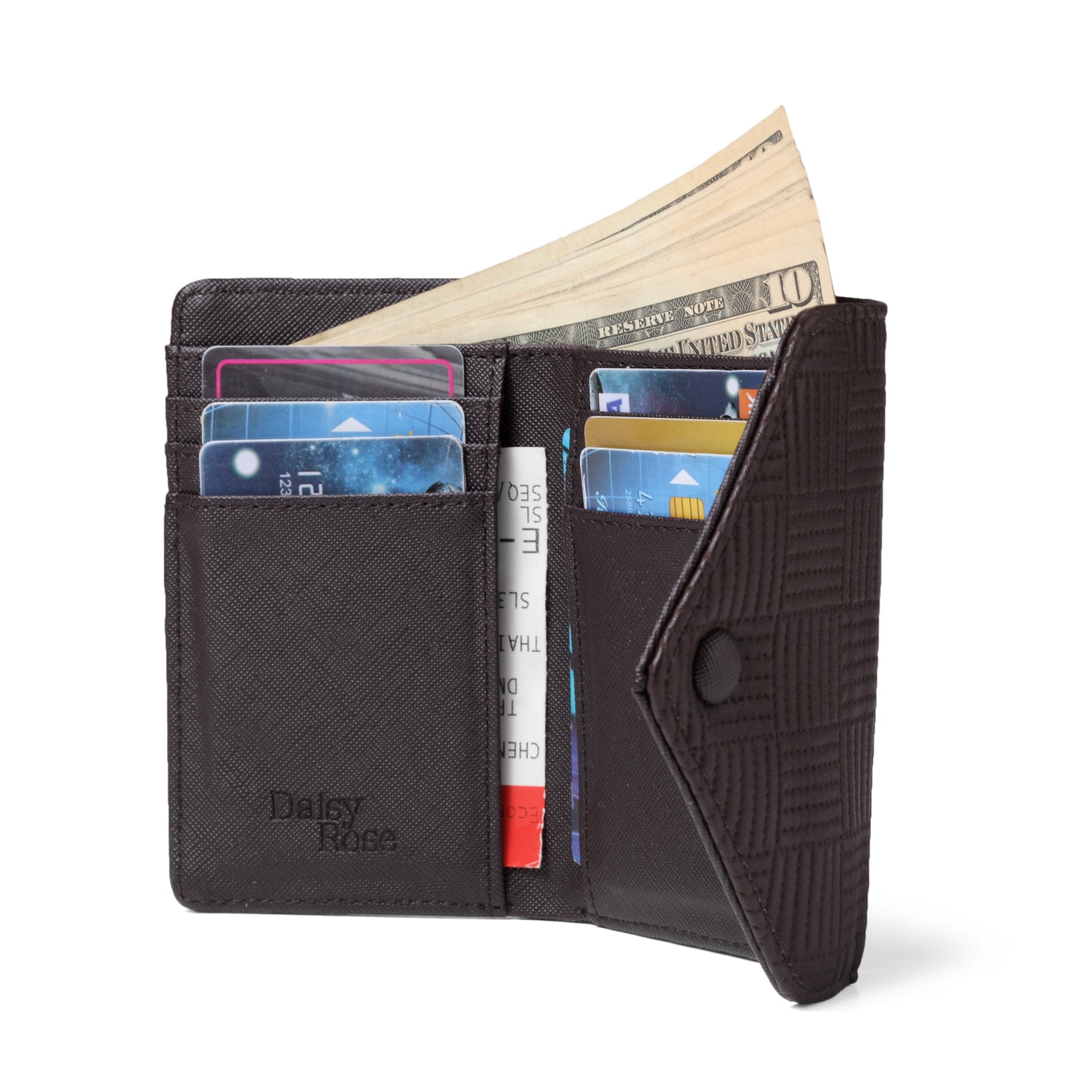 Tri-fold Wallet - RFID Blocking Protection – Daisy Rose bags