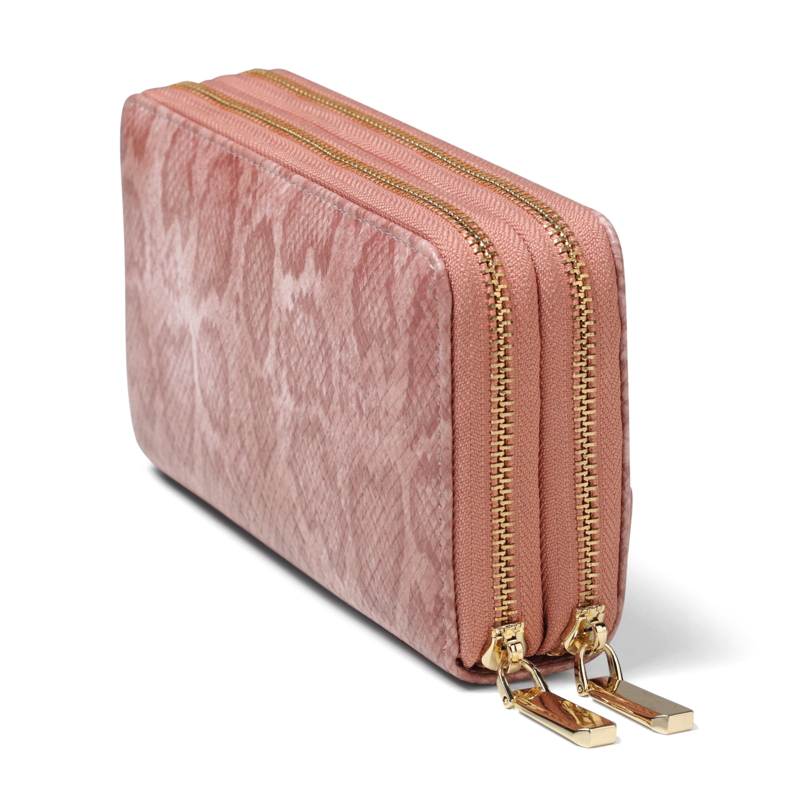 Dual Zipper Wallet with Hand Strap | RFID Blocking