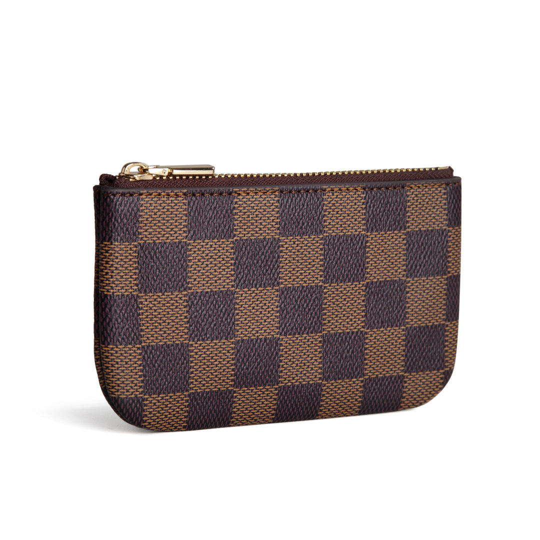 DAISY ROSE WOMANS CHECKERED WALLET